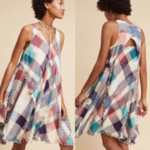 Anthropologie Maeve Patchwork Handkerchief Dress